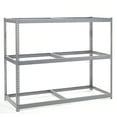 thumbnail image 2 of Global Industrial Wide Span Rack 60Wx36Dx96H, 3 Shelves No Deck 1200 Lb Cap. Per Level, Gray, 2 of 3