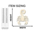 thumbnail image 2 of Unfinished Wood Scorpio Shape - Zodiac Craft - up to 46" 24" / 1/2", 2 of 5