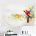 thumbnail image 1 of Parrot Tapestry, Faded Flowers and Love Parrots Botanical Flora with Romantic Orchids Wings Boho Art, Fabric Wall Hanging Decor for Bedroom Living Room Dorm, 2 Sizes, Multicolor, by Ambesonne, 1 of 1