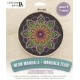 thumbnail image 2 of Leisure Arts Embroidery Kit 6" Neon Mandala - Embroidery Kit for Beginners and Adults, Cross Stitch Kits with Patterns, DIY Starter Set for Seasonal Craft Projects, 2 of 3