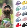 thumbnail image 1 of Pet Baseball Cap with Ear Holes - Lightweight Dog Sun Hat for Summer Outdoor Activities & Travel, 1 of 5