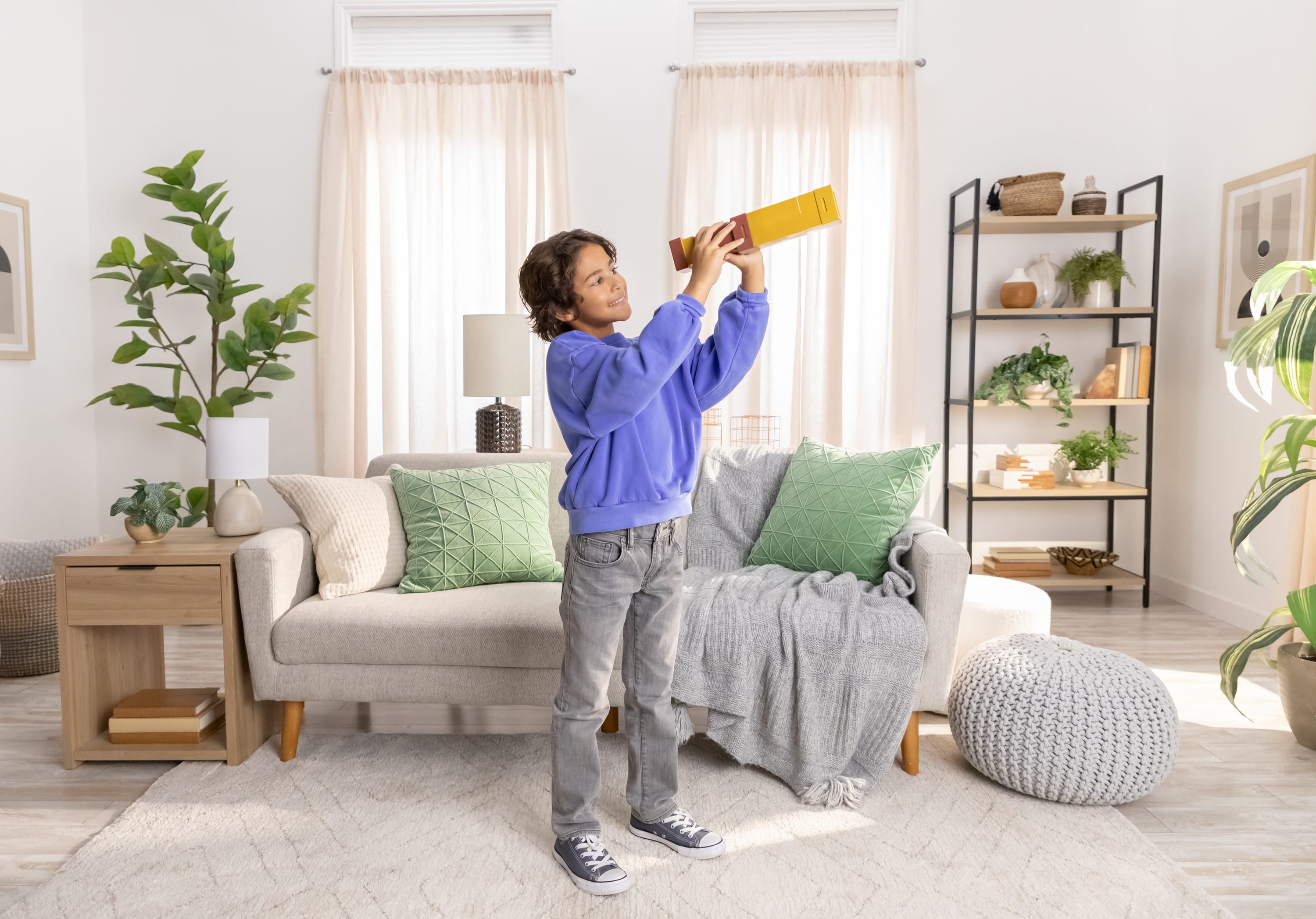 Minecraft Pixel Spyglass Toy with Pixelating View Lens, Kid-Size Accessory for Role-Play & Costumes