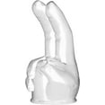 thumbnail image 3 of 6X Mini Handheld Massager Wand Attachments Accessories fit for Large Massagers Silicone Soft Material Clear, 3 of 6