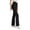 Black, variant on HXWCHs Petite Yoga Pants for Women High Waist Flare Trousers with Pockets Black L