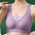 thumbnail image 2 of Sngxgn Women's Sports Bra Strap Cotton Sports Bra with Medium Support(Purple,M), 2 of 4