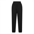 thumbnail image 5 of BXINGOHAI Women's Casual Joggers Pants V Crossover High Waisted Baggy Lounge Bottoms Pants 2024 Fall Winter Sweatpants Today Sales Black,M, 5 of 5