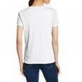 thumbnail image 2 of Hauts pour Femmes Décontractés à Col en V, Manches Courtes, T-Shirt Basique Uni, 2 of 7