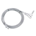 thumbnail image 1 of Unique Bargains 2 Packs 13.6ft 4M Garage Door Cable 3mm Diameter Torsion Spring Wire Cable, Galvanized Steel, 1 of 5