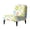 Pastel Floral Print, variant on HELLHERO Colorful Butterfly Armless Accent Chair Washable Cover, Stretch Elastic Bottom Anti Scratch Armless Accent Chair Cover for Living Room Dining Room