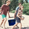 thumbnail image 4 of CAMP-ZERO 10 Liter 10.6 Quart Cooler with 2 Molded In Cup Holders, Navy, 4 of 10