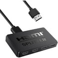 thumbnail image 1 of KSRplayer Divisor HDMI 1 Entrada 4 Salidas, Soporte de Divisor HDMI de 4 Puertos 3D 4K 30HZ, Divisor HDMI 4K 1x4, 1 of 6