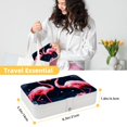 thumbnail image 5 of Flamingo PU Leather Jewelry Box with Removable Compartment and Necklace Holder - Portable Jewelry Display Case for Jewelry Boxes, 5 of 6