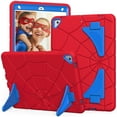 thumbnail image 2 of Mantto for iPad 9/8/7 Generation 10.2 inch 2021 & 2020 and 2019 version ,kids protection,Duty Shock Resistant Rugged Protection case,with Kickstand for Kids Boys Childrenipad,Red+Blue, 2 of 7