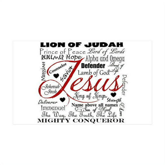 CafePress - The Name Of Jesus - 35x21 Wall Decal