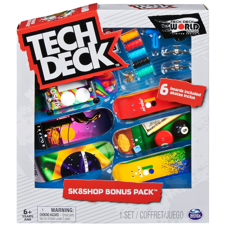Tech Deck Sk8shop Fingerboard Bonus Pack - Cool Flip Toys with