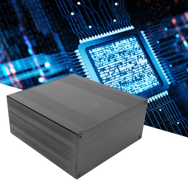 Aluminum Project Box, Split Type Circuit Board PCB Instrument Aluminum Cooling Box DIY Electronic Project Enclosure Case Shell Protect Box for Electronic Products Heat Dissipating