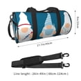 thumbnail image 2 of Balery Nurse Doctor Gnomes Bolsa de Gimnasio para Mujeres y Hombres, Bolsa de Viaje Impermeable, Bolsa de Fin de Semana con Compartimento para Zapatos y Bolsillo Húmedo, 2 of 6