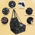 thumbnail image 4 of Asunby Foldable Dog Car Seat, Waterproof Dog Car Booster Seats Portable Pet Booster Travel Safety Protector for S/m Dogs, Puppies, Bones & Footprints Black, 4 of 11