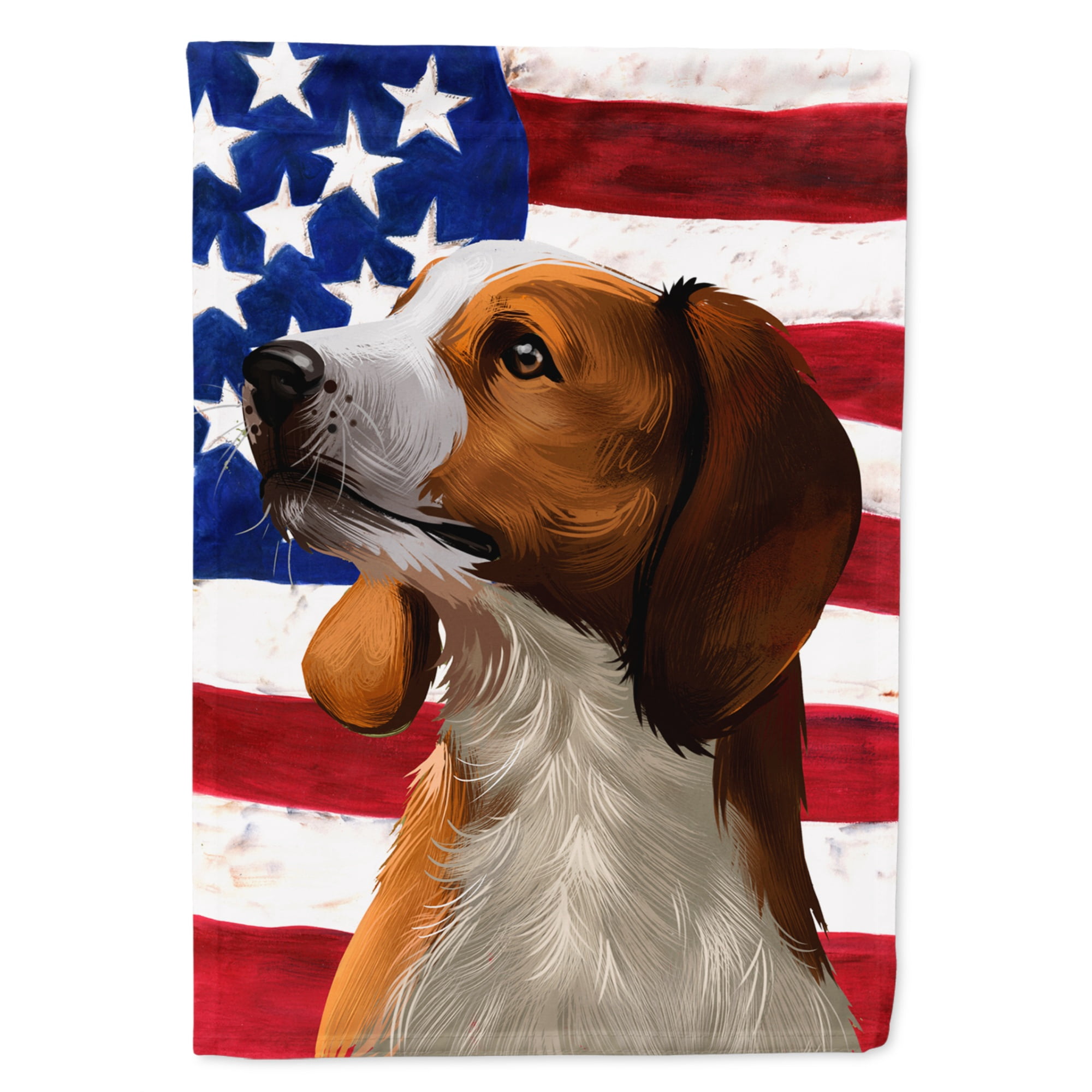 American English Coonhound American Flag Garden Flag