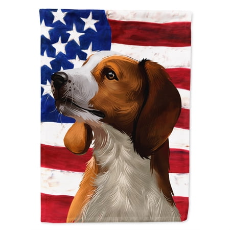 American English Coonhound American Flag Garden Flag