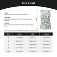 thumbnail image 5 of KLL Tulips Flowers Print Womens Tank Top Sleeveless Workout Tops Athletic Running Shirts Yoga Gym Clothes-Large, 5 of 7