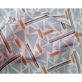 thumbnail image 4 of oneOone Silk Tabby Fabric Triangle & Line Geometric Print Fabric By Yard 42 Inch Wide, 4 of 4