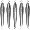 thumbnail image 1 of 12 Pcs 1oz Double Anneau Couches de Plomb Intégrées pour Pêche, 1 of 5