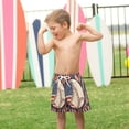 thumbnail image 4 of FORMRS Boys Swim Trunks Quick Dry Mesh Liner Boardshorts Sizes XS-XL, Baseball Pattern, 4 of 7