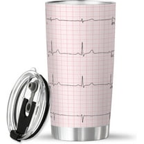 Cardiac 20 Oz Tumbler, Heart Cardiology Cup Mug, Heart Surgeon, Appreciation Gift for Cardiologis Doctor Nurse ECG Technicians EMTs Emergency Physicians Medical Staff Nursing Students