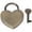 Ancient Gold, variant on Riousery Vintage Heart Shape Metal Padlock Silver Key Lock for Jewelry Box Luggage Household Craft Supplies 1.8 x 2.3 inches / 45 x 59 mm