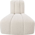thumbnail image 6 of Meridian Furniture Arc Cream Boucle Fabric Reverse Corner, 6 of 9