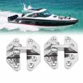 thumbnail image 1 of Marine Mount Hinges, Corrosion Resistance Easy Installation Boat Hatch Hinge 4PCS 70x67mm  for Fiberglass Inflatable Yachts, 1 of 8