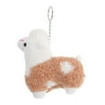 thumbnail image 2 of YujiCraft Llama Plush Keychain Pendant, Alpaca Stuffed Animal Keyring for Girls Boys Bag Charm,Khaki, 2 of 5