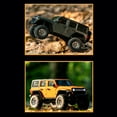 thumbnail image 2 of Zootealy Simulation Climbing Car: D870, 2.4GHz 1/18 Rugged Wrangler RC Vehicle (Orange-Single Battery Version), 2 of 6