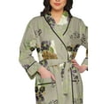 thumbnail image 4 of Moomaya Printed Bath Robe Girls Sleepwear Cotton Long Nightwear Loungewear, 4 of 6