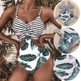 thumbnail image 2 of Lindreshi One Piece Swimsuits for Women Women Bandeau Bandage Bikini Set Push-Up Brazilian Swimwear Beachwear Swimsuit, 2 of 9