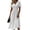 White, variant on Boho Dresses for Women Summer Wrap V-Neck Short Sleeve Vintage Dress Beach Vacation Sundress Modest Dresses