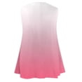 thumbnail image 3 of fatyb Women's Plus Size Tank Tops V Neck Flowy Tunic Shirts Sleeveless Gradient Color Loose Blouses, 3 of 5