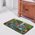 Animals Painting Bath Rugs Absorbent Non Slip Door Mats Soft Carpet