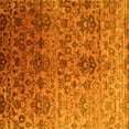thumbnail image 1 of Ahgly Company Machine Washable Indoor Square Abstract Yellow Contemporary Area Rugs, 6' Square, 1 of 4