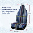 thumbnail image 5 of Unique Bargains Universal Car Baja Blanket Durable Bucket Seat Cover Dark Blue Multicolor for SUV, 5 of 6