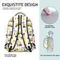 thumbnail image 5 of Excavator and Star White Pattern Backpack for School, Cute School Bag with Adjustable Shoulder Straps and Padded Back, 15.3"x11"x7.1", 5 of 5