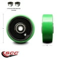 thumbnail image 2 of SCC-4" Green Poly on Cast Iron Wheel Only w/Ball Bearing-1/2" Bore-700 lbs Cpty, 2 of 2