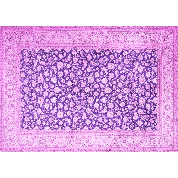 Ahgly Company Indoor Rectangle Persian Pink Traditional Area Rugs, 7' x 10'
