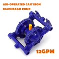 thumbnail image 4 of Air-Operated Double Diaphragm Pump, 1/2" Inlet & Outlet Petroleum Fluids Transfer Pump12GPM ,Durable Construction, 4 of 7