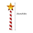 thumbnail image 3 of Honmine Christmas Star Light Up Wand, Red White Striped LED Glitter Wand, Festive Holiday Ornament for Home Party Tree, Kids Gift, Decorative Accessory, 3 of 7