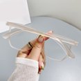 thumbnail image 6 of Fvsianol Anti blue Light Spectacles Blue Light Filter Glasses Blue Light Blocking Glasses Unisex Large Frame Clear View Strong Hinge Transparent with Brim Eye Protection Clear Bluelight, 6 of 8