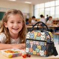 thumbnail image 4 of Xoenoiee Funny Cat Print 3 Pieces Backpack Set for Girls Teen 7-8/8-10 Bookbag Backpack Set with Lunch Bag and Pencil Case Kids School Bag Rucksack Elementary Middle School Bookbags 17inch, 4 of 6