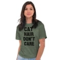 thumbnail image 4 of Cat Hair Don't Care Kitty Lover Funny Women's Plus Size Graphic Tee Brisco Brands 3X, 4 of 4