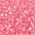 thumbnail image 3 of 1pound Transparent Glass Round Seed Beads Inside Colours Round Hot Pink 6/0 4x3mm Hole: 1.2mm about 7258pcs/pound, 3 of 4
